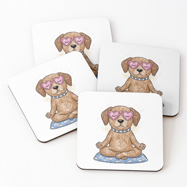 Item preview, Meditating Dog - Zen and Inner Peace designed and sold by KAISANart.