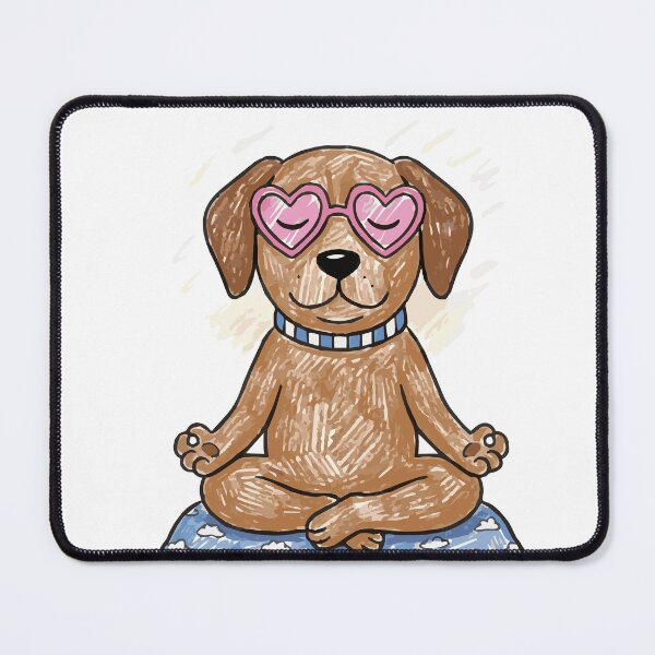 Item preview, Meditating Dog - Zen and Inner Peace designed and sold by KAISANart.