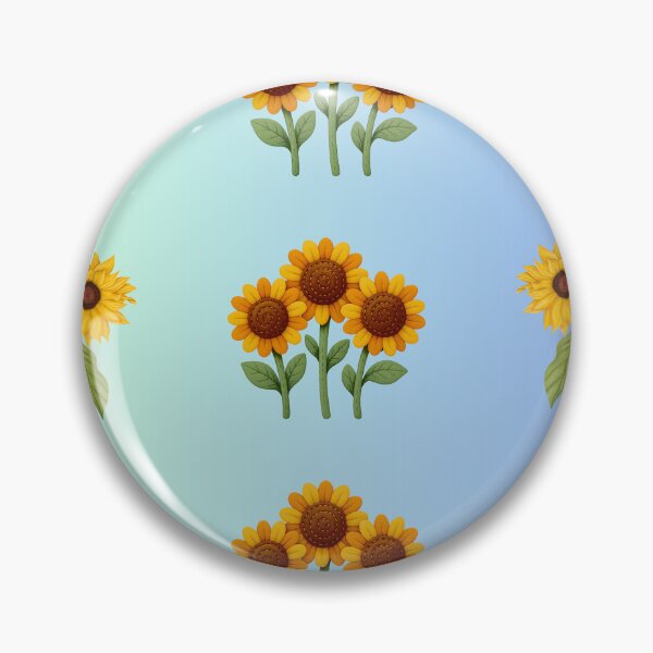 Item preview, Sunflower doodle botanical pattern  designed and sold by Krishnacre8.
