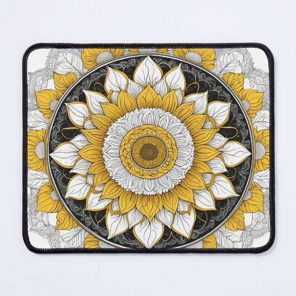 Item preview, Sunflower Folk Mandala Clipart Collection – Embroidery Style 5 designed and sold by PlayPlearnZone.