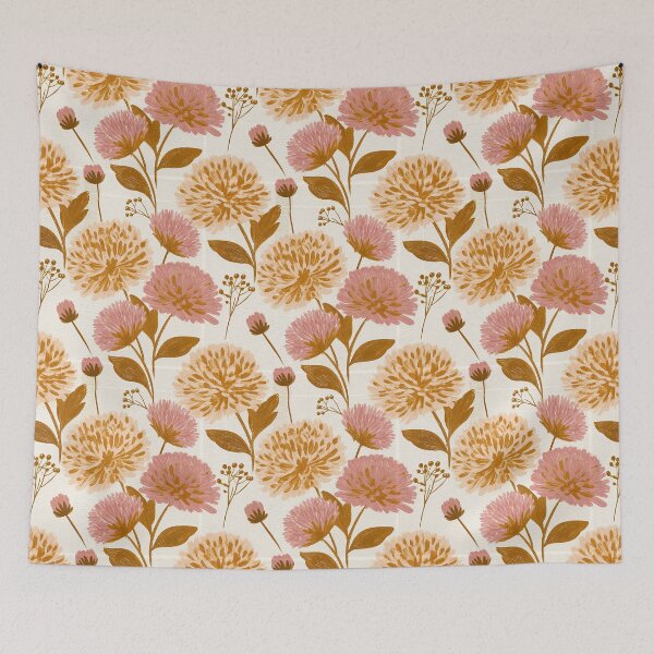 Item preview, Graceful Chrysanthemum Texture  - Birthday Flower Pattern - Valentine Gifts For Boyfriend designed and sold by RoyalStarsPatts.