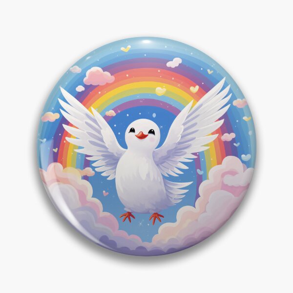 Item preview, Funny Dove Bird Colorful Rainbow Cute Boys Girls Kids designed and sold by rafaeltto.