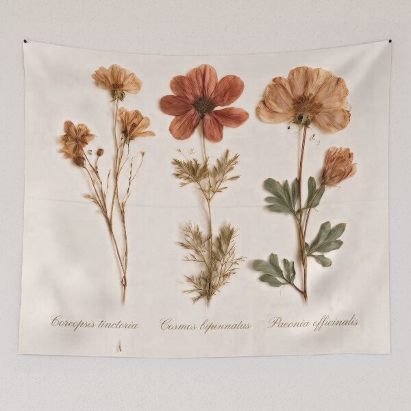 Item preview, Wall Art - Postcard - T-shirt: Pressed Flower Elegance – Vintage Botanical Specimens designed and sold by ForeverPrintsOK.