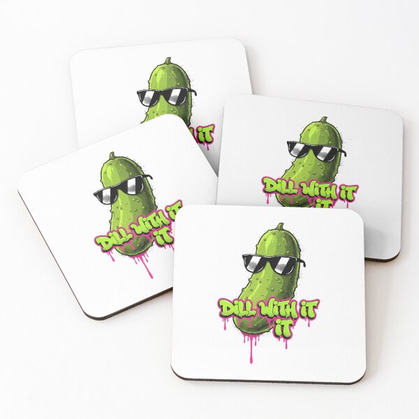 Item preview, funny inappropriate pickles "Dill With It" designed and sold by Uglyandcute.
