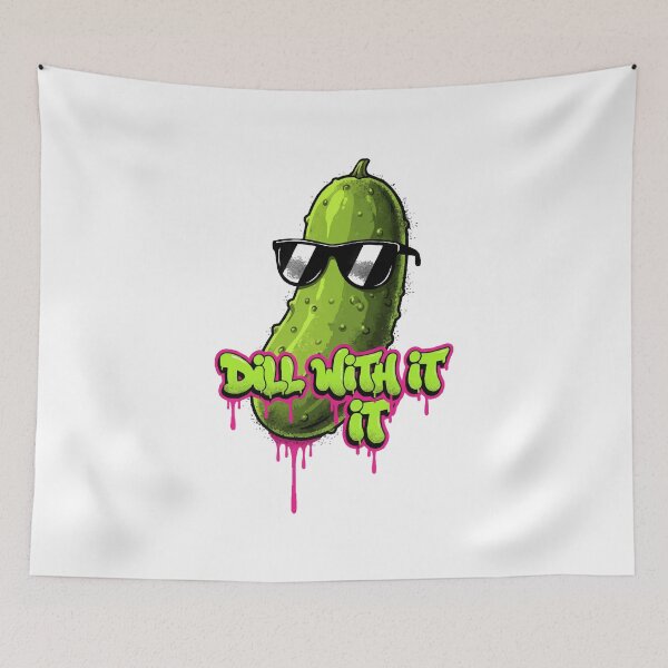 Item preview, funny inappropriate pickles "Dill With It" designed and sold by Uglyandcute.