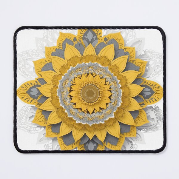 Item preview, Sunflower Folk Mandala Clipart Collection – Embroidery Style 6 designed and sold by PlayPlearnZone.