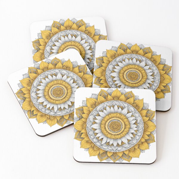 Item preview, Sunflower Folk Mandala Clipart Collection – Embroidery Style 7 designed and sold by PlayPlearnZone.