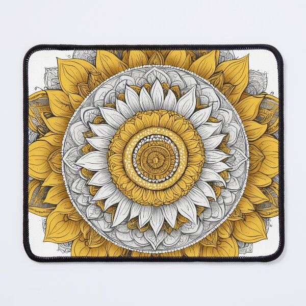 Item preview, Sunflower Folk Mandala Clipart Collection – Embroidery Style 7 designed and sold by PlayPlearnZone.