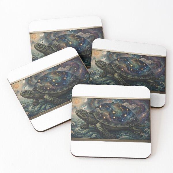 Item preview, Korean Wall Art – Celestial Turtle with the Big Dipper | Traditional Minhwa designed and sold by K-Tradition.