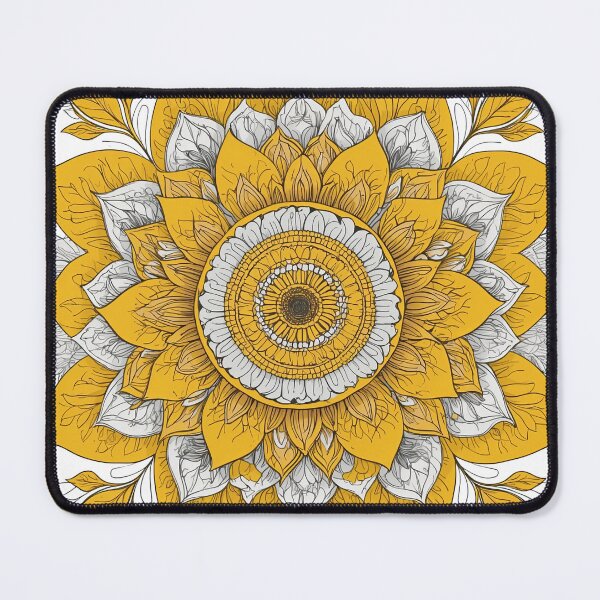 Item preview, Sunflower Folk Mandala Clipart Collection – Embroidery Style 8 designed and sold by PlayPlearnZone.