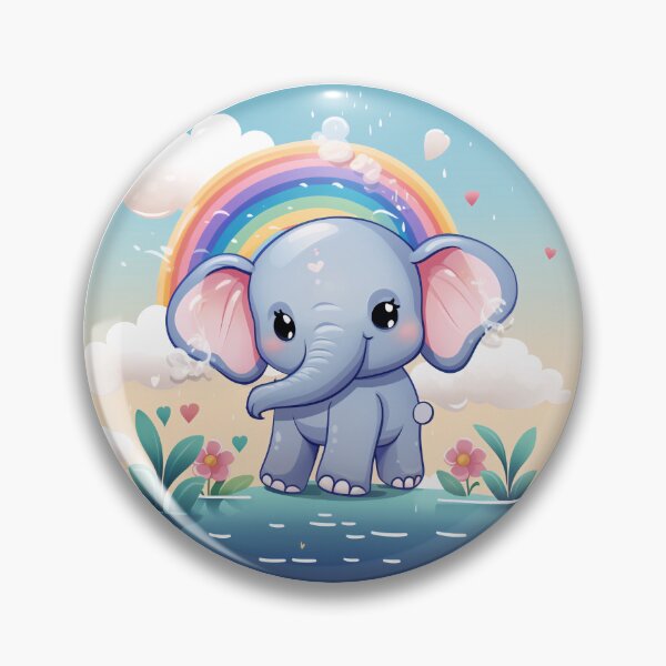 Item preview, Funny Elephant Colorful Rainbow Cute Boys Girls Kids designed and sold by rafaeltto.