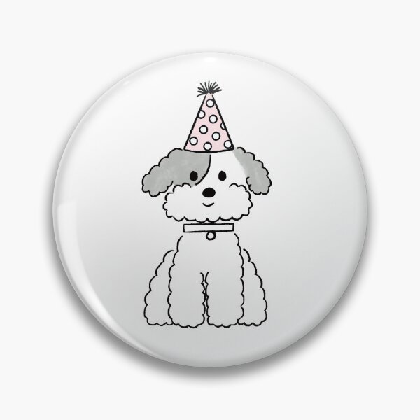 Item preview, ute Poodle Birthday Dog | Minimal Party Puppy Illustration designed and sold by pinkstickstore.
