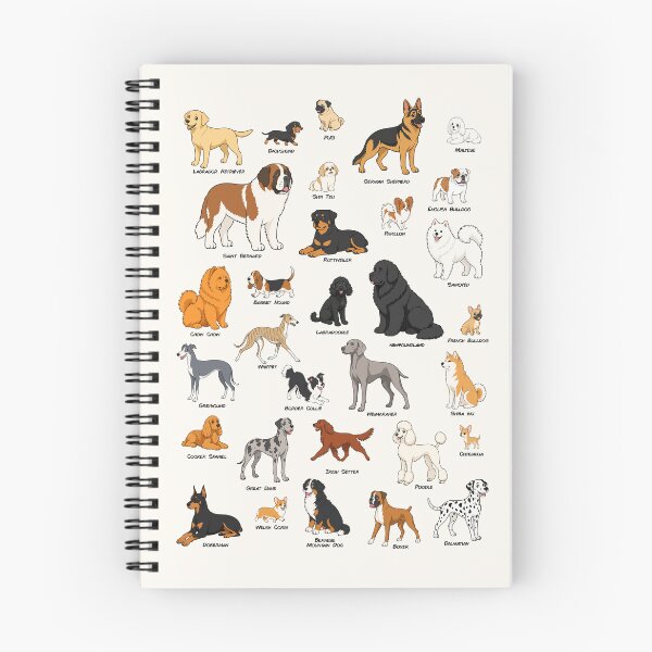 Item preview, all dogs included designed and sold by Stef Ringoot, cartoons and illustrations.