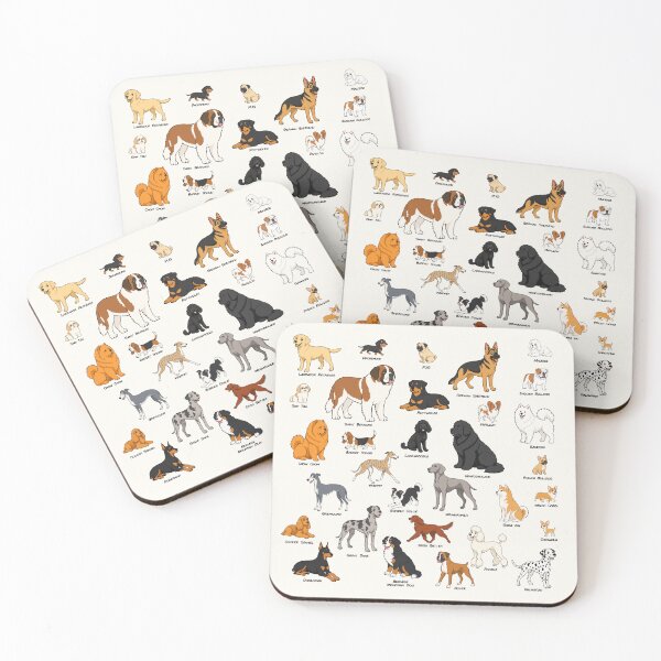 Item preview, all dogs included designed and sold by Stef Ringoot, cartoons and illustrations.