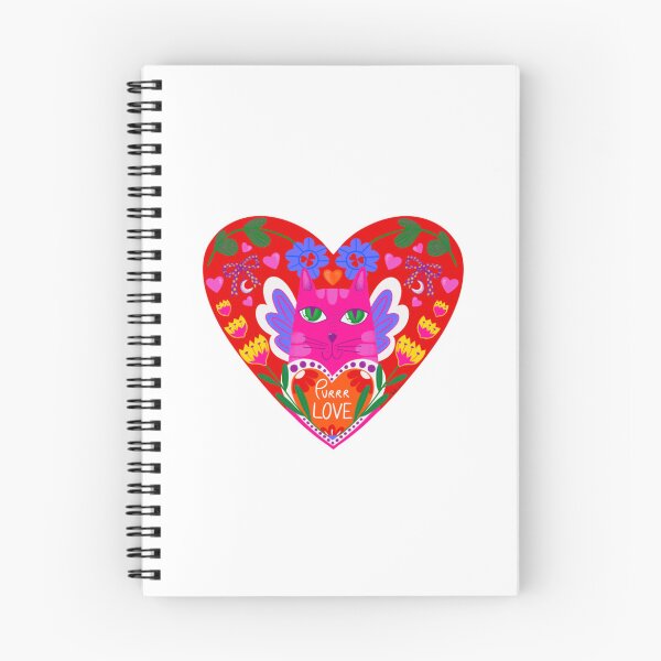 Item preview, Purr Love Folklore Cat Heart Design designed and sold by STUDIO376.