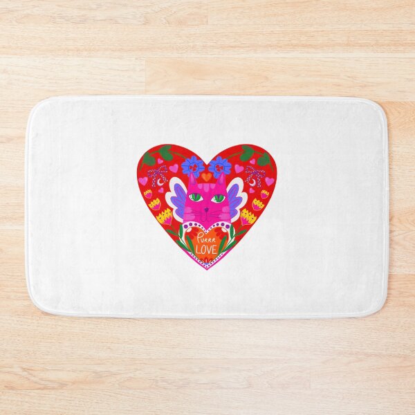 Item preview, Purr Love Folklore Cat Heart Design designed and sold by STUDIO376.