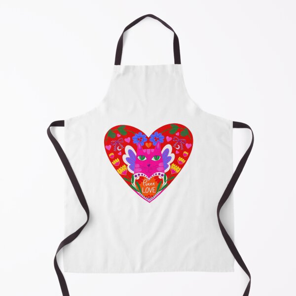 Item preview, Purr Love Folklore Cat Heart Design designed and sold by STUDIO376.