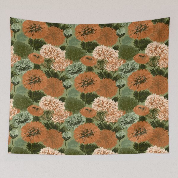 Item preview, Vibrant Chrysanthemum Texture - Hawaiian Flower Pattern - Valentine Gifts For wife designed and sold by RoyalStarsPatts.