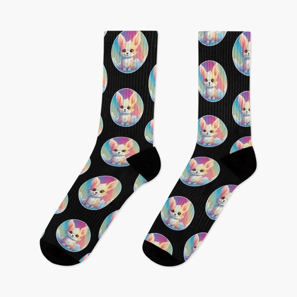 Item preview, Funny Fennec Fox Colorful Rainbow Cute Boys Girls Kids designed and sold by rafaeltto.