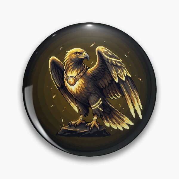Item preview, Solwing – Golden Arcane Eagle Familiar designed and sold by PixelArcana.