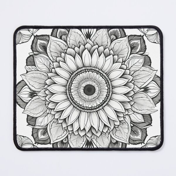 Item preview, Sunflower Folk Mandala Clipart Collection – Embroidery Style 13 designed and sold by PlayPlearnZone.