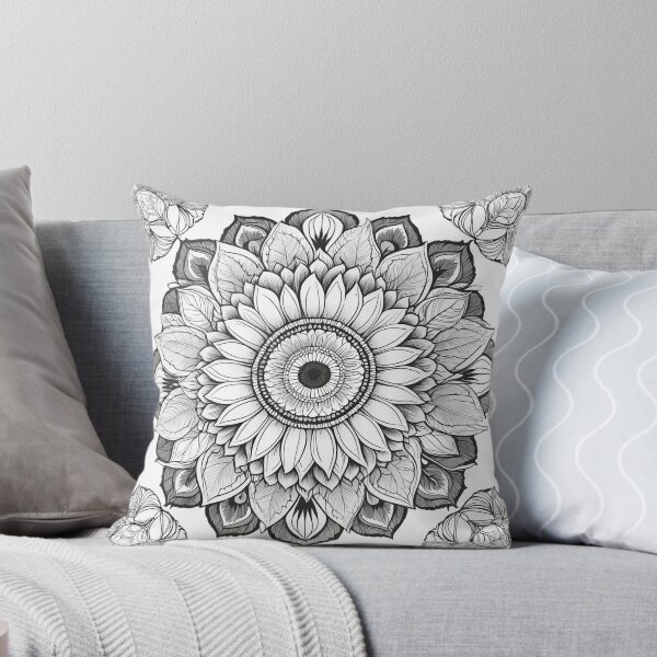 Item preview, Sunflower Folk Mandala Clipart Collection – Embroidery Style 13 designed and sold by PlayPlearnZone.