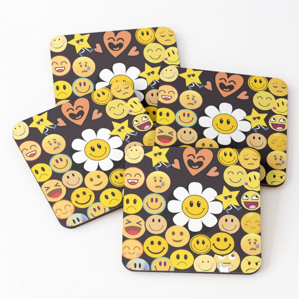 Item preview, Retro emoji  pattern designed and sold by Krishnacre8.