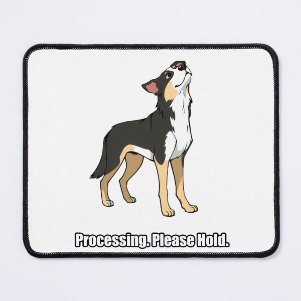 Item preview, Australian Shepherd - Processing Please Hold - Funny Aussie Gift designed and sold by pawdrops.