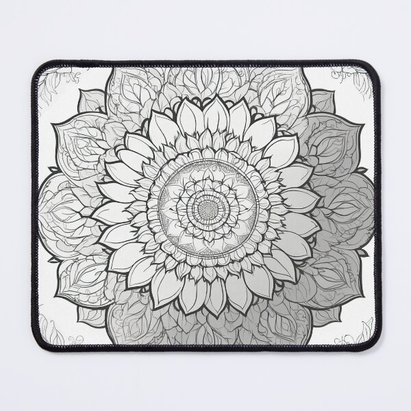 Item preview, Sunflower Folk Mandala Clipart Collection – Embroidery Style 14 designed and sold by PlayPlearnZone.
