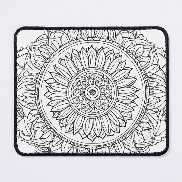 Item preview, Sunflower Folk Mandala Clipart Collection – Embroidery Style 16 designed and sold by PlayPlearnZone.