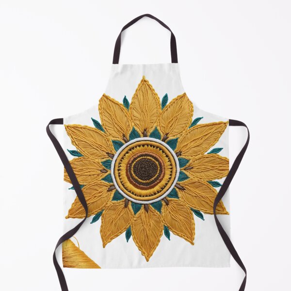 Item preview, Sunflower Folk Mandala Clipart Collection – Embroidery Style 17 designed and sold by PlayPlearnZone.