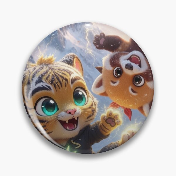 Item preview, Funny Tiger Red Panda Kung Fu Martial Arts Kids Gift Cute Animal Snow Art NeoTigLuna designed and sold by NeoTigLuna.