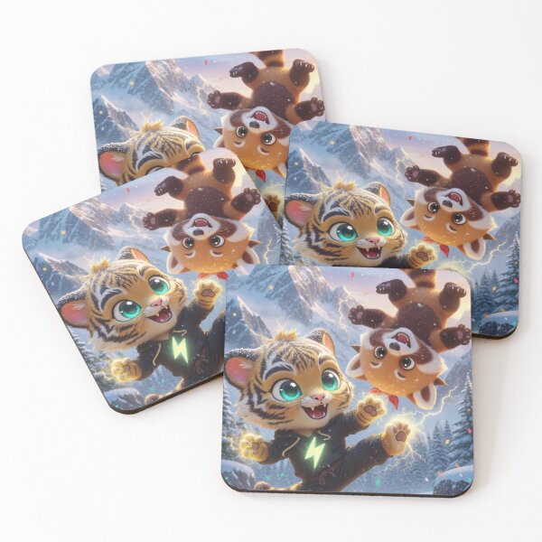 Item preview, Funny Tiger Red Panda Kung Fu Martial Arts Kids Gift Cute Animal Snow Art NeoTigLuna designed and sold by NeoTigLuna.