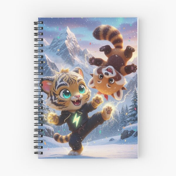 Item preview, Funny Tiger Red Panda Kung Fu Martial Arts Kids Gift Cute Animal Snow Art NeoTigLuna designed and sold by NeoTigLuna.