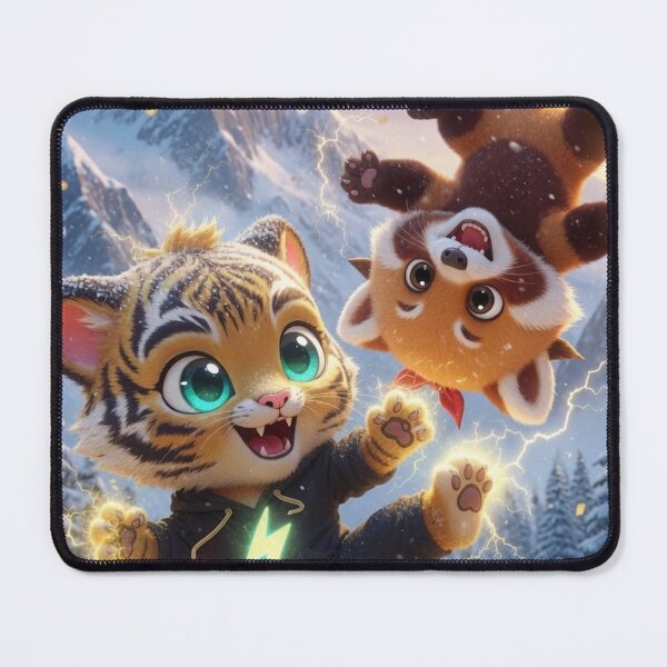 Item preview, Funny Tiger Red Panda Kung Fu Martial Arts Kids Gift Cute Animal Snow Art NeoTigLuna designed and sold by NeoTigLuna.