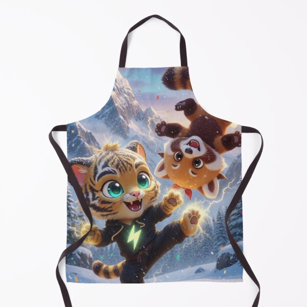 Item preview, Funny Tiger Red Panda Kung Fu Martial Arts Kids Gift Cute Animal Snow Art NeoTigLuna designed and sold by NeoTigLuna.