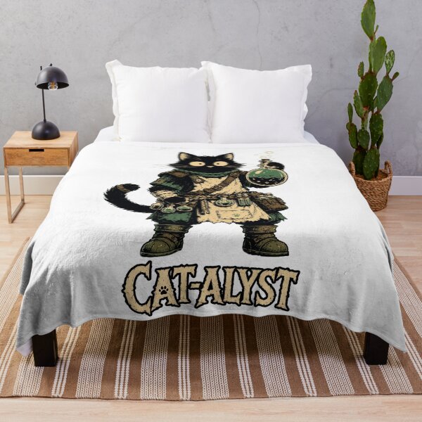 Item preview, Funny Alchemist Cat | Fantasy RPG Cat | Cute Black Cat Potion Shirt designed and sold by Bisonia.