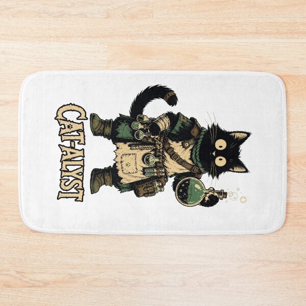 Item preview, Funny Alchemist Cat | Fantasy RPG Cat | Cute Black Cat Potion Shirt designed and sold by Bisonia.