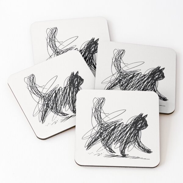 Item preview, Abstract Cat Line Vintage Art  designed and sold by Gbriel3.