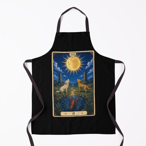Item preview, Tarot card the moon in anime style designed and sold by ProjecTees.