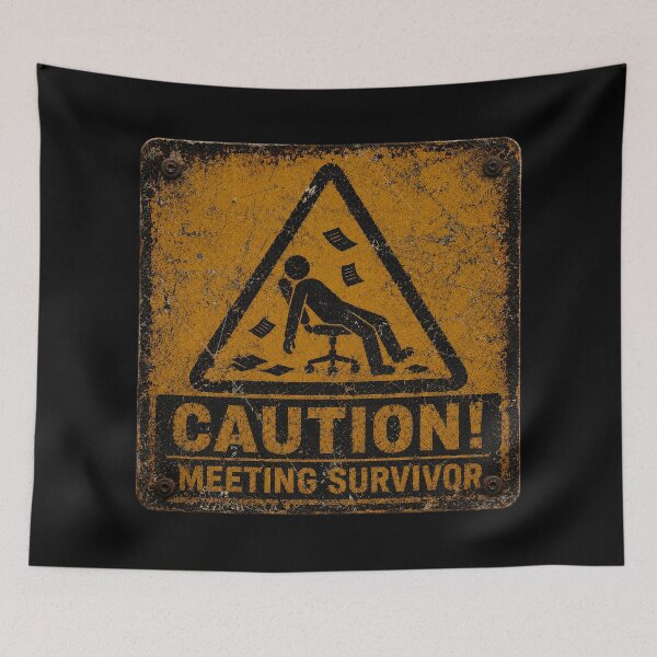 Item preview, SIGNS - Caution meeting survivor designed and sold by MetusArt.