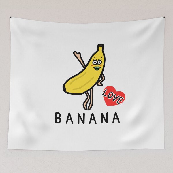 Item preview, Cute I LOVE BANANA designed and sold by kanaehonkawa.