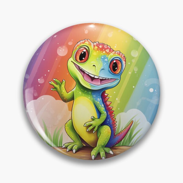 Item preview, Funny Gecko Colorful Rainbow Cute Boys Girls Kids designed and sold by rafaeltto.