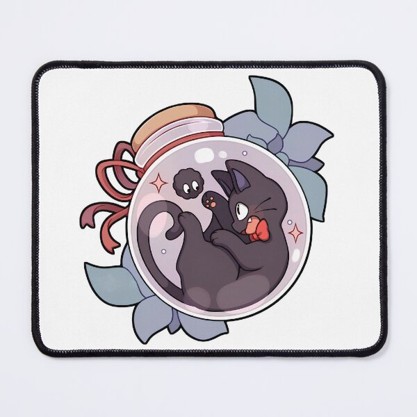 Item preview, Cute kawaii cat  [[kiki's]] on -%[ghiblis]%- jar aways  designed and sold by arcaneaeri.