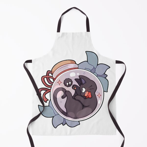 Item preview, Cute kawaii cat  [[kiki's]] on -%[ghiblis]%- jar aways  designed and sold by arcaneaeri.