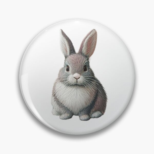 Item preview, Vintage Floral Bunny Illustration | Cottagecore Rabbit Sticker & Magnet designed and sold by HelgaCraftery.