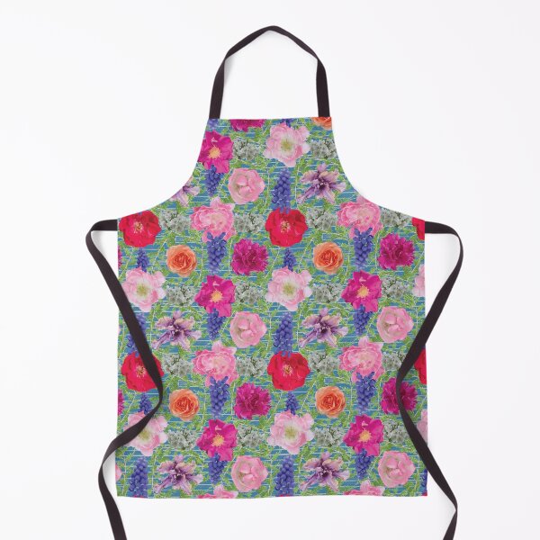 Item preview, Spring Flowers & Cedar on Blue designed and sold by Digitalmyth's Designs.