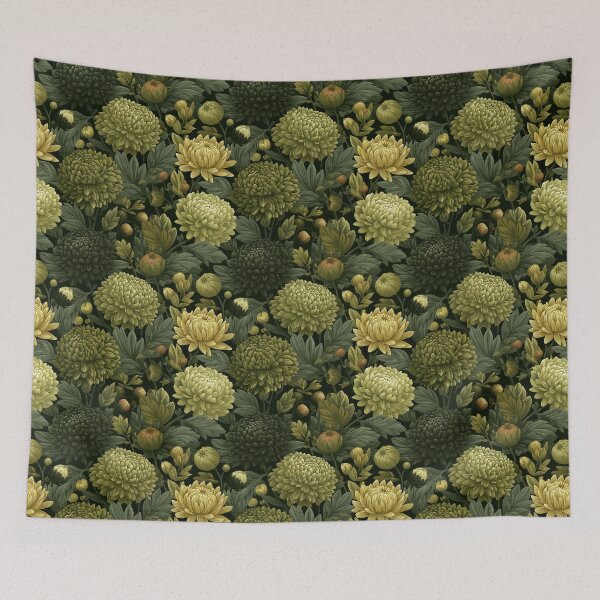 Item preview, Artistic Chrysanthemum Texture  - Botanical Garden Pattern - Valentines Gifts designed and sold by RoyalStarsPatts.