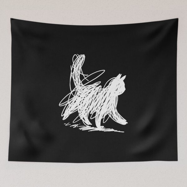 Item preview, Abstract Cat Line Vintage Art  designed and sold by Gbriel3.