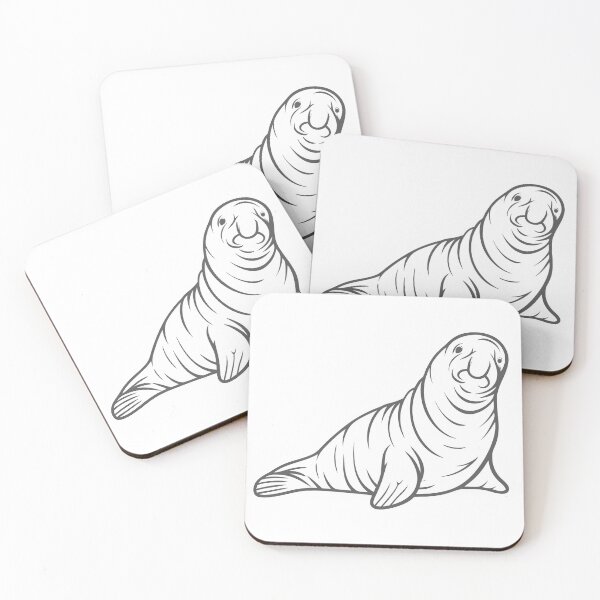 Item preview, Plain ol' Neil the Elephant seal designed and sold by usualshambles.